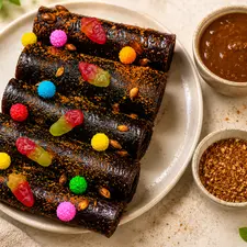 Stuffed Lavashak Rolls